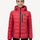 Red Women's Heated Puffer Jacket Front Model View