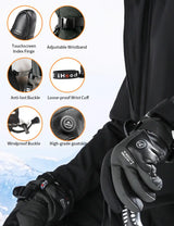 Unisex Heated Gloves with 7.4V 3000mAh Battery Pack iHood