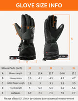 Unisex Heated Gloves with 7.4V 3000mAh Battery Pack iHood