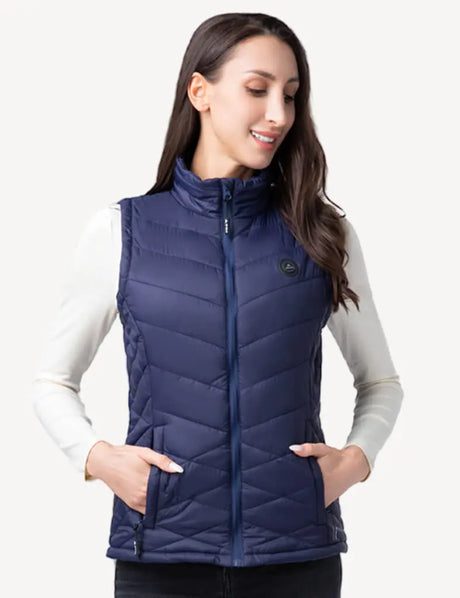 Women's Heated Super Lightweight Vest - Black iHood
