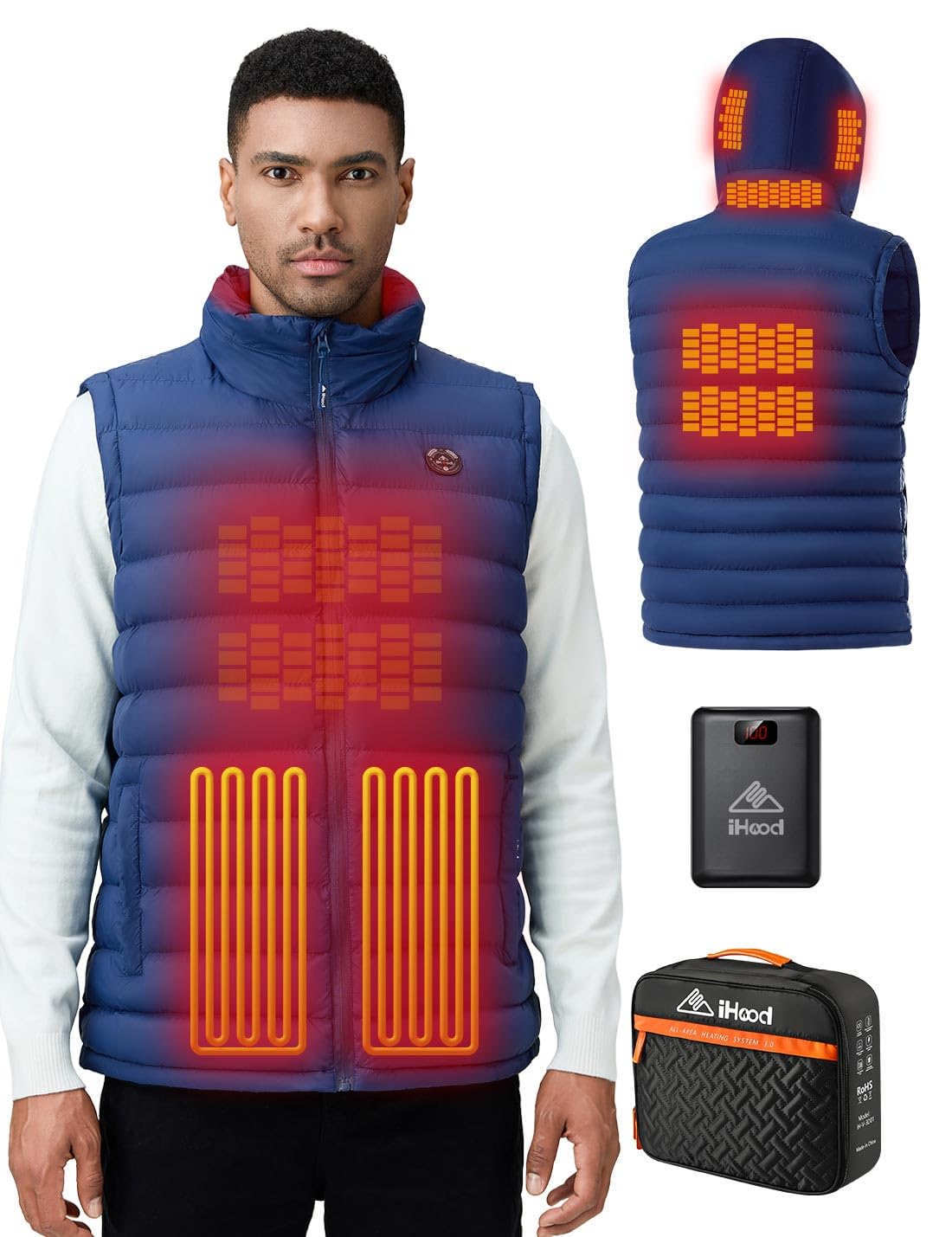 Blue S Men's  Vest