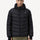 Black Men's Heated Puffer Jacket Front Model View