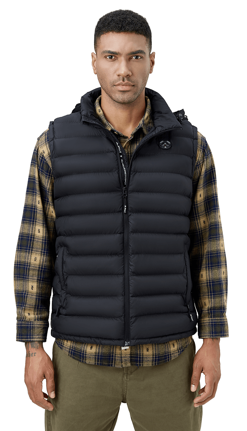 Heated down vest cheap