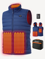 Men's Heated Vest with Retractable Heating Hood