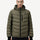 Green Men's Heated Puffer Jacket Front Model View