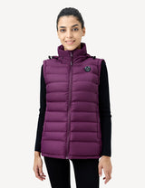 Women's Heated Vest with Retractable Heating Hood