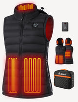 Women's Heated Vest with Retractable Heating Hood