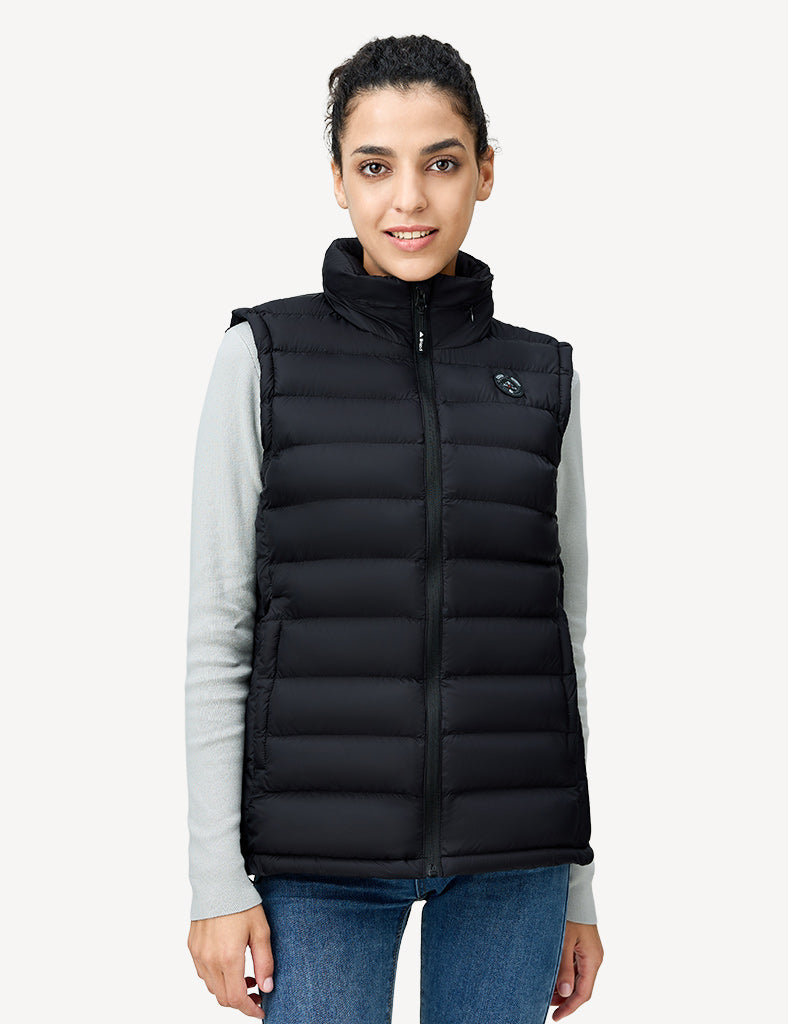 Women's Heated Vest with Retractable Heating Hood iHood